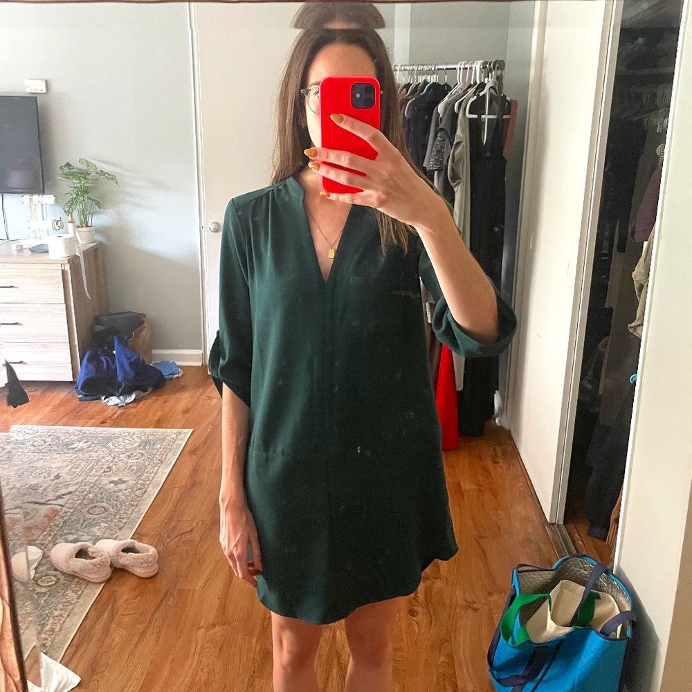 Forest Green Work Dress